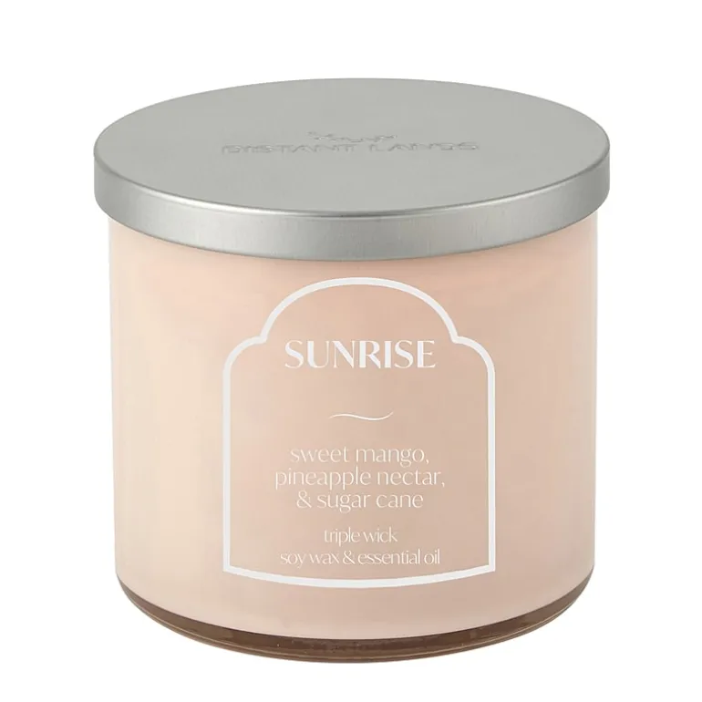 Distant Lands 14oz Sunrise 3-Wick Scented Jar Candle