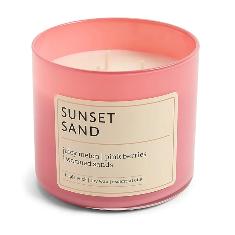 Distant Lands 14oz Sunset Sand 3-Wick Scented Jar Candle