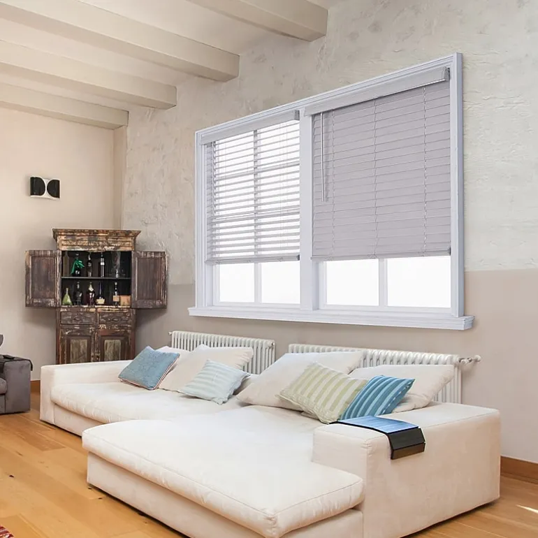 Distressed 2 1/2" Cut-To-Width Cordless Faux Wood Blind