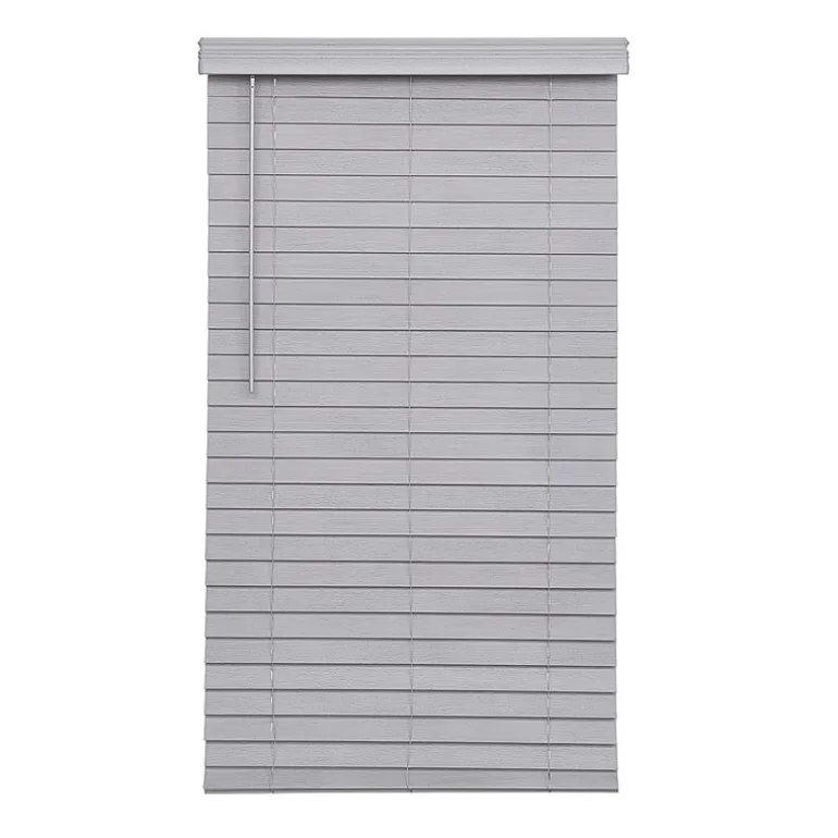 Distressed 2 1/2" Cut-To-Width Cordless Faux Wood Blind