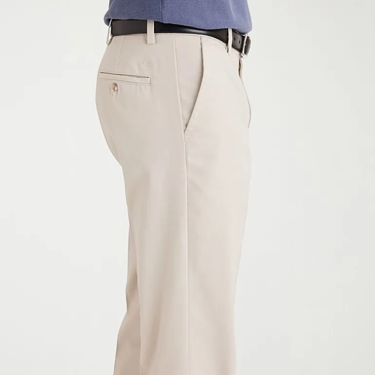 Dockers Easy Khaki With Stretch Mens Straight Fit Flat Front Pant