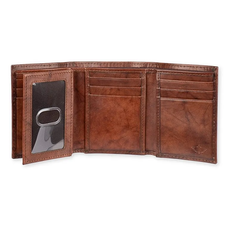 Dockers Rfid Extra Capacity Trifold With Zipper Mens Personalized Trifold Wallet