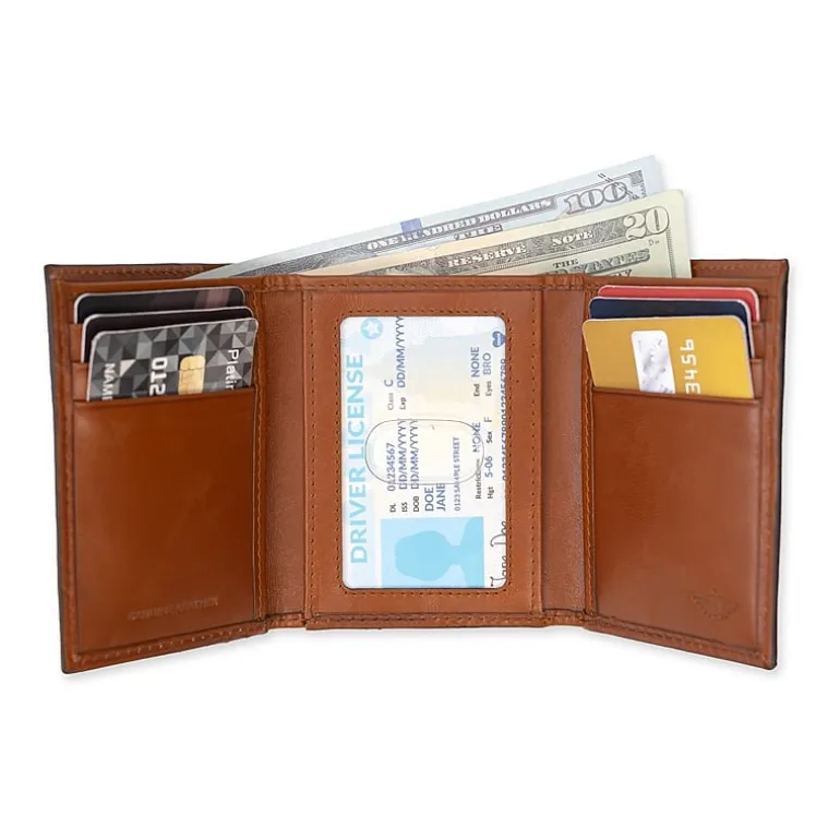 Dockers Rfid Trifold W/ Bill Divider Mens Trifold Wallet