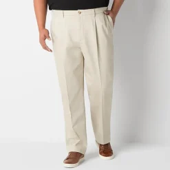 Dockers Signature Iron Free With Stain Defender Mens Comfort Waistband Classic Fit Big and Tall Pleated Pant