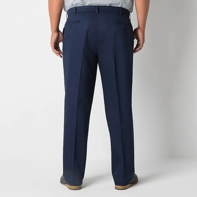 Dockers Signature Iron Free With Stain Defender Mens Comfort Waistband Classic Fit Big and Tall Flat Front Pant