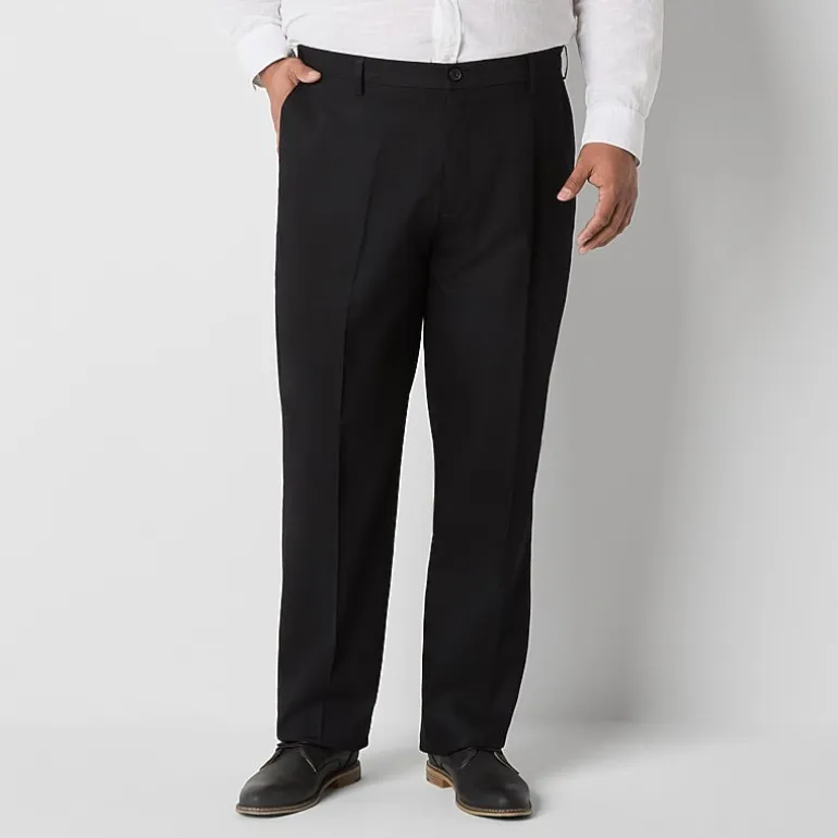 Dockers Signature Iron Free With Stain Defender Mens Comfort Waistband Classic Fit Big and Tall Flat Front Pant