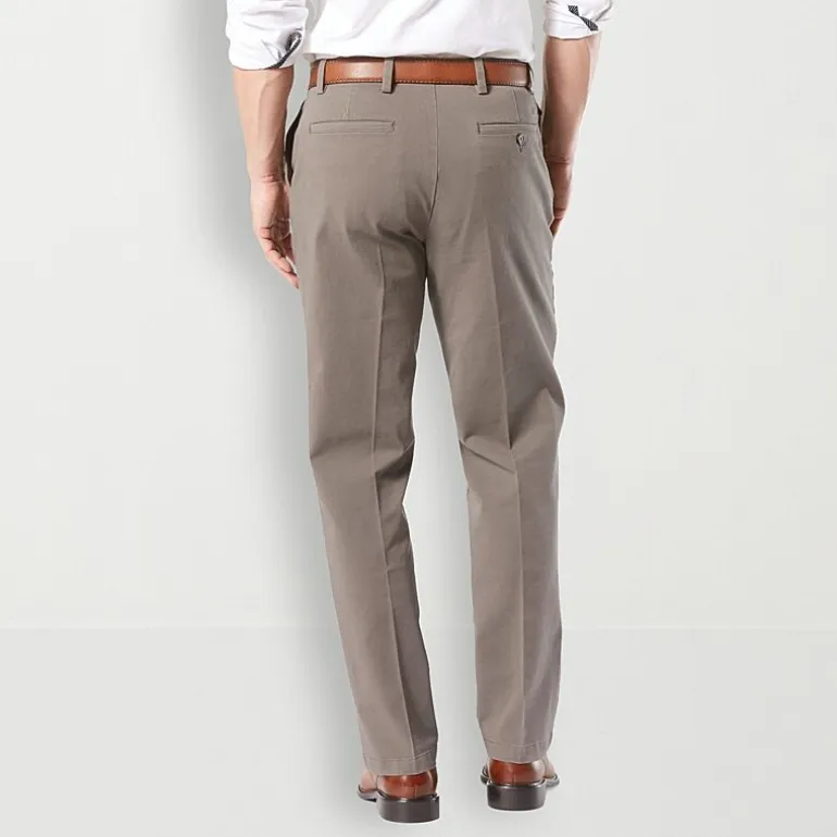 Dockers Workday Khaki With Smart 360 Flex Mens Classic Fit Flat Front Pant