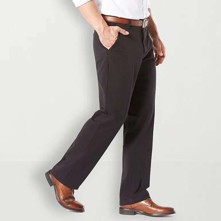 Dockers Workday Khaki With Smart 360 Flex Mens Classic Fit Flat Front Pant