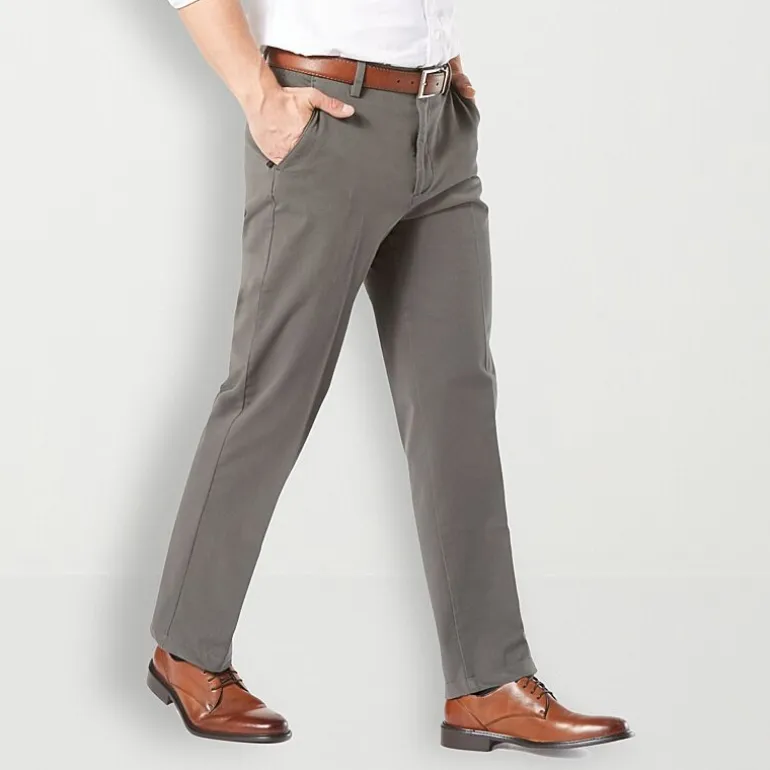 Dockers Workday Khaki With Smart 360 Flex Mens Classic Fit Flat Front Pant