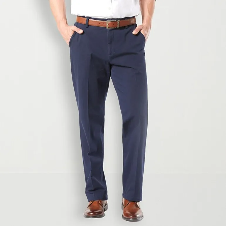 Dockers Workday Khaki With Smart 360 Flex Mens Classic Fit Flat Front Pant