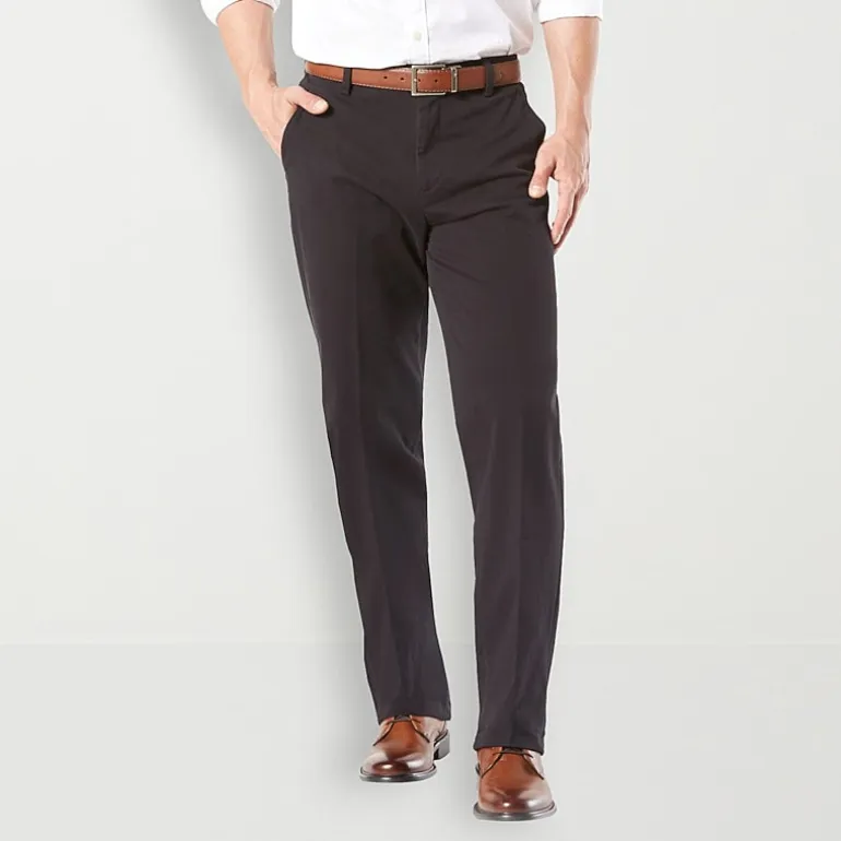 Dockers Workday Khaki With Smart 360 Flex Mens Classic Fit Flat Front Pant