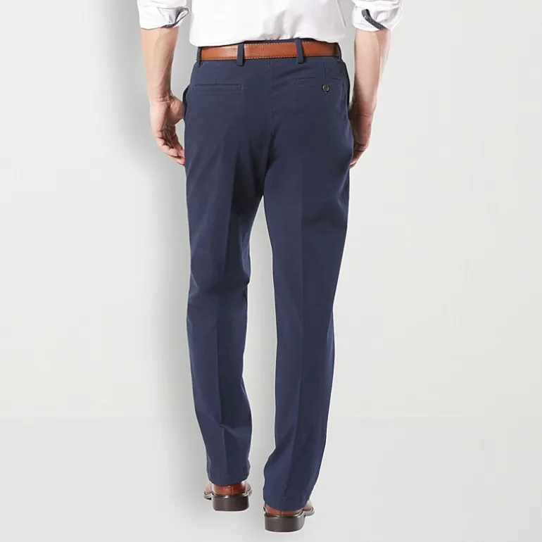 Dockers Workday Khaki With Smart 360 Flex Mens Classic Fit Flat Front Pant