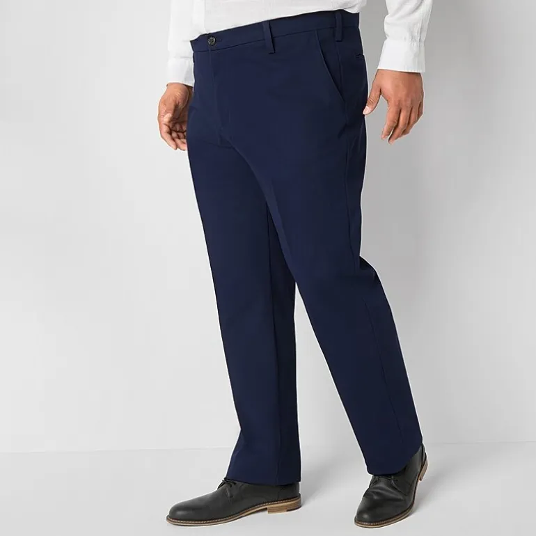 Dockers Workday Khaki With Smart 360 Flex Mens Classic Fit Big and Tall Flat Front Pant