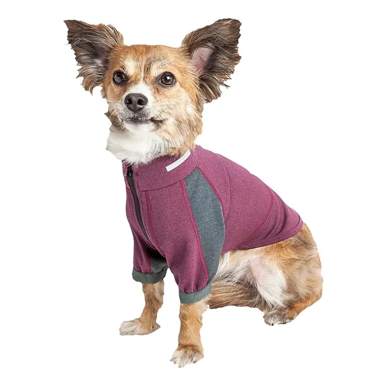 Dog Helios ® 'Eboneflow' Mediumweight 4-Way Stretch Flexible and Breathable Performance Dog Yoga T-Shirt