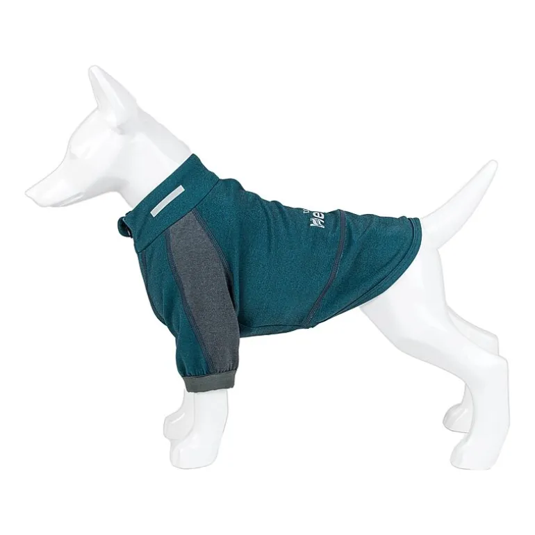 Dog Helios ® 'Eboneflow' Mediumweight 4-Way Stretch Flexible and Breathable Performance Dog Yoga T-Shirt