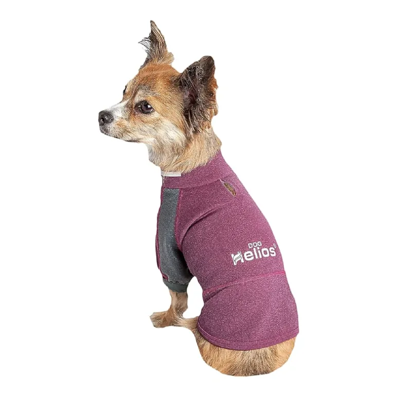 Dog Helios ® 'Eboneflow' Mediumweight 4-Way Stretch Flexible and Breathable Performance Dog Yoga T-Shirt
