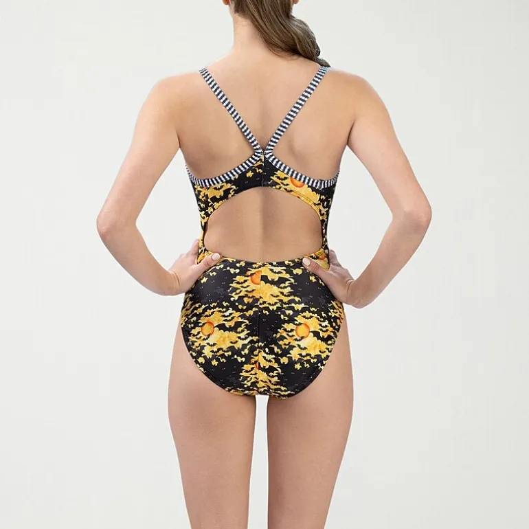 Dolfin Womens Juniors Plus Full Coverage One Piece Swimsuit