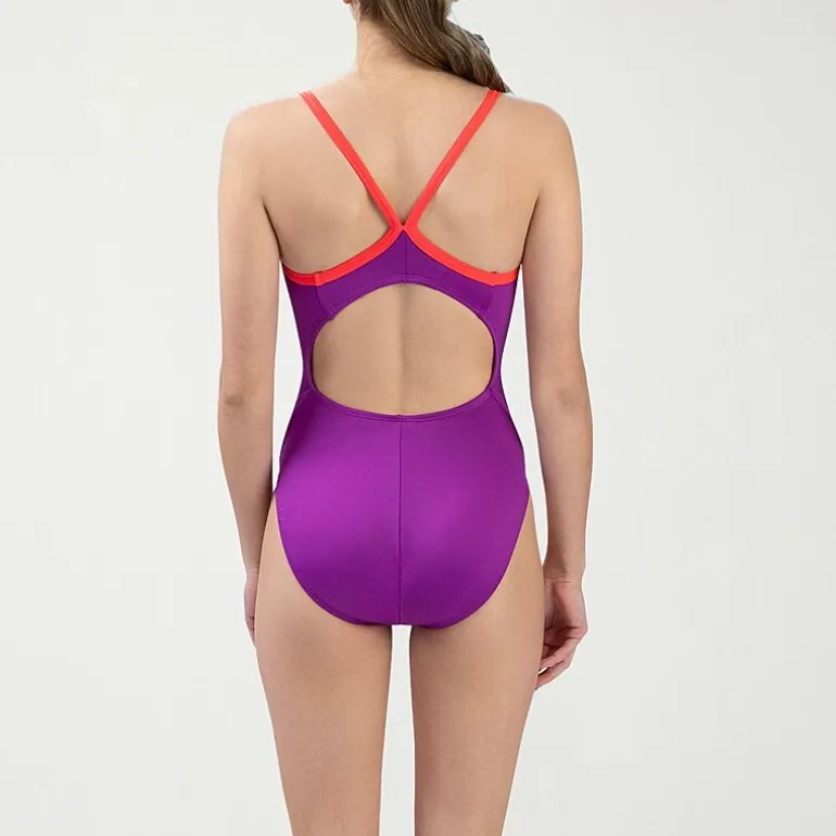 Dolfin Womens Juniors Plus Full Coverage One Piece Swimsuit