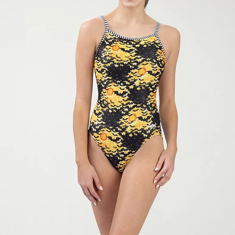 Dolfin Womens Juniors Plus Full Coverage One Piece Swimsuit