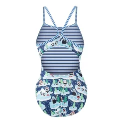 Dolfin Womens Juniors Plus Full Coverage One Piece Swimsuit