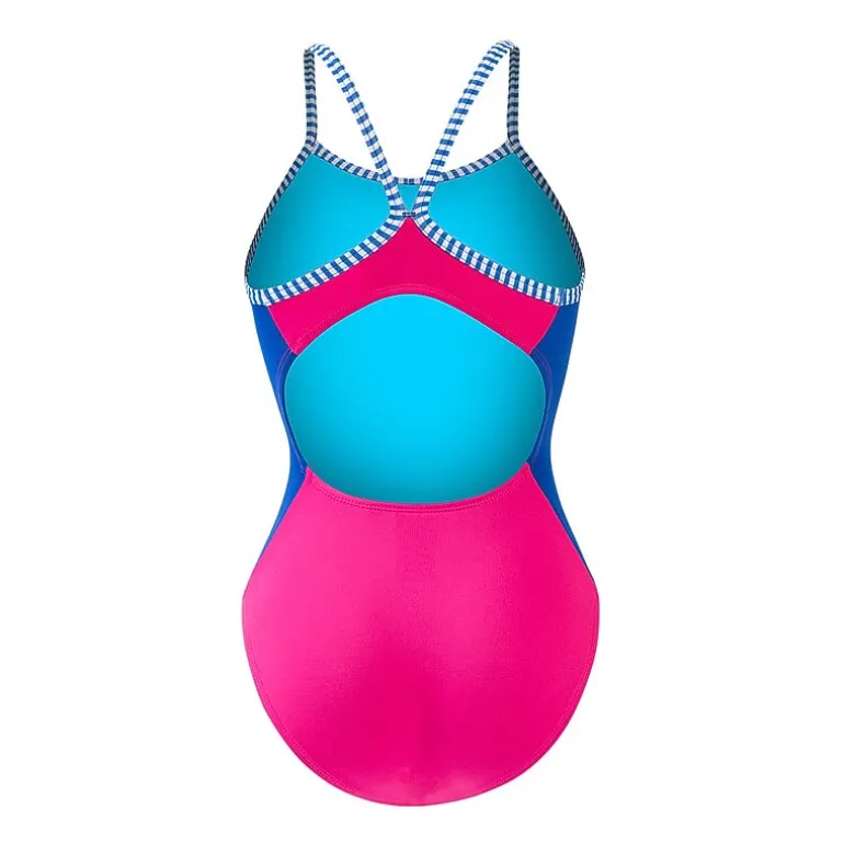 Dolfin Womens Juniors Plus Moderate Coverage One Piece Swimsuit