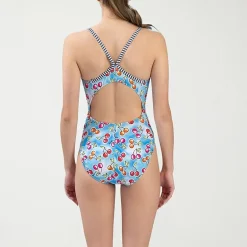 Dolfin Womens Tie Dye Juniors Plus Moderate Coverage One Piece Swimsuit