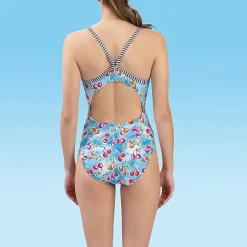 Dolfin Womens Tie Dye Juniors Plus Moderate Coverage One Piece Swimsuit