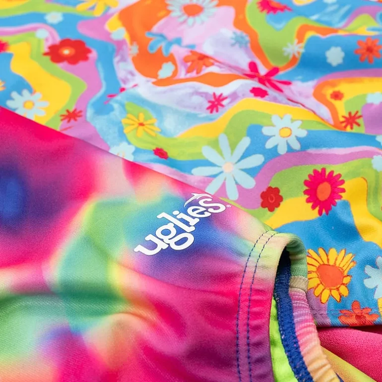 Dolfin Womens Tie Dye Juniors Plus Moderate Coverage One Piece Swimsuit