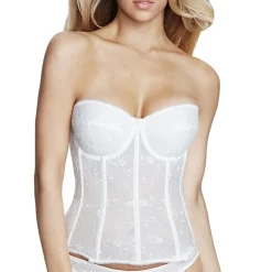 Dominique Lace Corset  Bridal Bustier Bra-8900