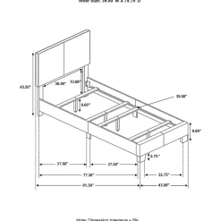 Dorian Rectangular Bed