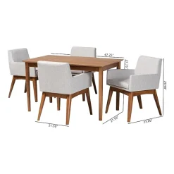 Dorina Dining Room Collection 5-pc. Rectangular Dining Set