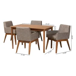 Dorina Dining Room Collection 5-pc. Rectangular Dining Set