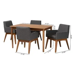 Dorina Dining Room Collection 5-pc. Rectangular Dining Set