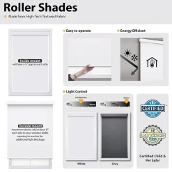 Dover Easy Rise Energy Saving Cordless Blackout Roller Shade