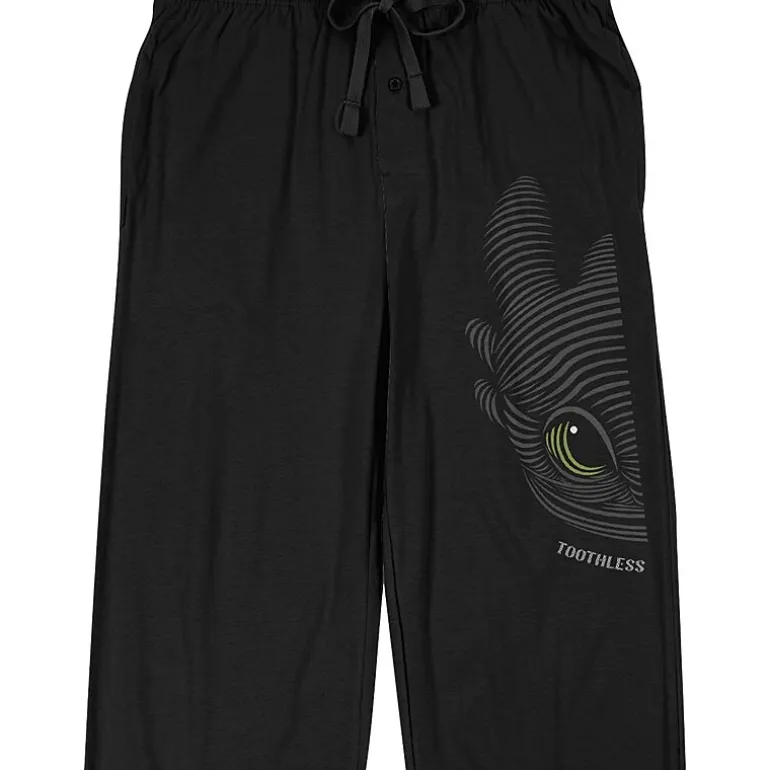 Dragon Toothless Mens Fleece 1 Pair Pajama Pants