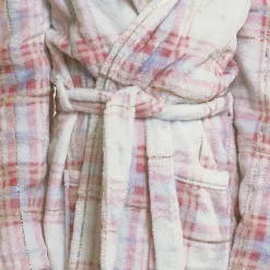 Dream Big Peace Out Girls Plush Long Sleeve Mid Length Robe