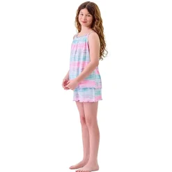 Dream Big Peace Out Little & Big Kid Girls Sleeveless 2-pc. Pajama Set