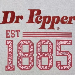 Dr Pepper Hot Tee Womens Juniors Crew Neck Short Sleeve Oversized Graphic T-Shirt