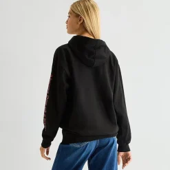 Dr Pepper Womens Juniors Long Sleeve Fleece Hoodie