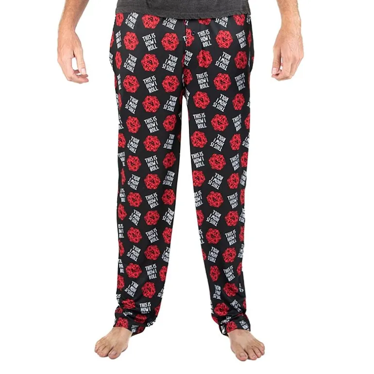 Dungeons Dragons Mens Fleece Pajama Pants