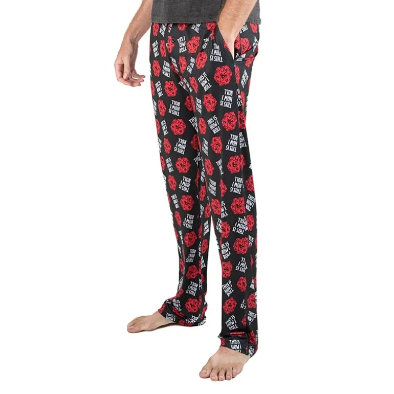 Dungeons Dragons Mens Fleece Pajama Pants