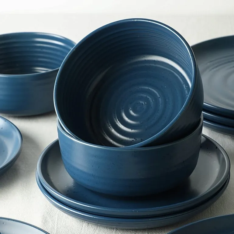 EARTH & CLAY Ion 24-pc. Stoneware Dinnerware Set