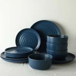 EARTH & CLAY Ion 24-pc. Stoneware Dinnerware Set