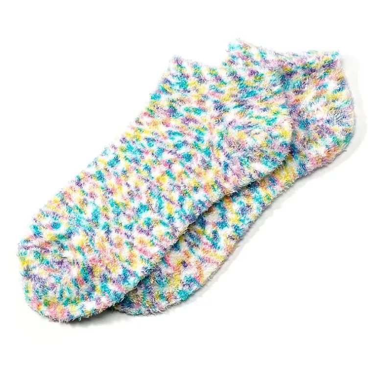 Earth Therapeutics Green & Multi Colored Aloe Moisturizing Socks