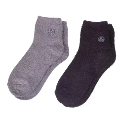 Earth Therapeutics Grey & Black Aloe Moisturizing Socks