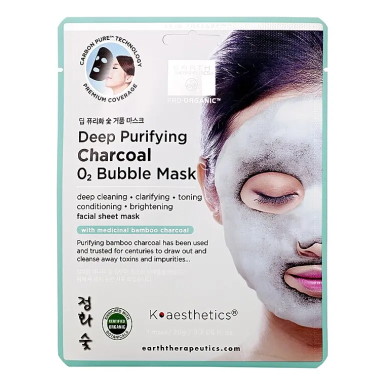 Earth Therapeutics 3 Pack Deep Purifying Charcoal Mask