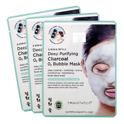 Earth Therapeutics 3 Pack Deep Purifying Charcoal Mask