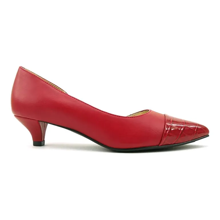 east 5th Dion Womens Pointed Closed Toe Kitten Heel Pumps