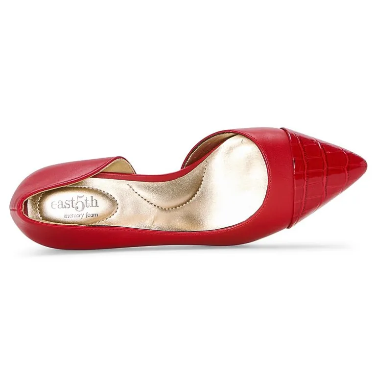 east 5th Dion Womens Pointed Closed Toe Kitten Heel Pumps