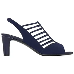 east 5th Neville Womens Round Peep Toe Block Heel Pumps